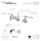 Kingston Brass KS1161WLL 8" Widespread Bathroom Faucet, Polished Chrome KS1161WLL - alternate 3